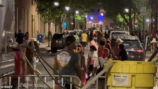 Terrifying moment ‘chemical agent’ is fired into crowd at Baltimore Pride event sparking stampede