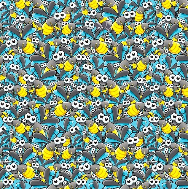 Mind-boggling optical illusion has an ant hidden among the bees… can you find it in under 10 seconds?