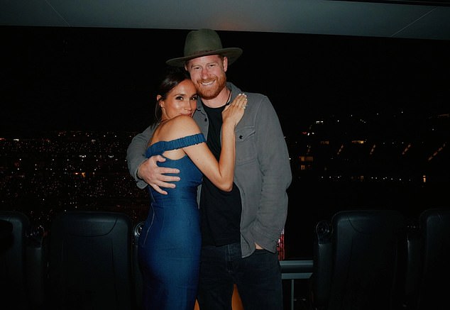 Meghan Markle dances the night away at Beyonce’s Cowboy Carter tour in Los Angeles – as Prince Harry awkwardly shuffles in a cowboy hat